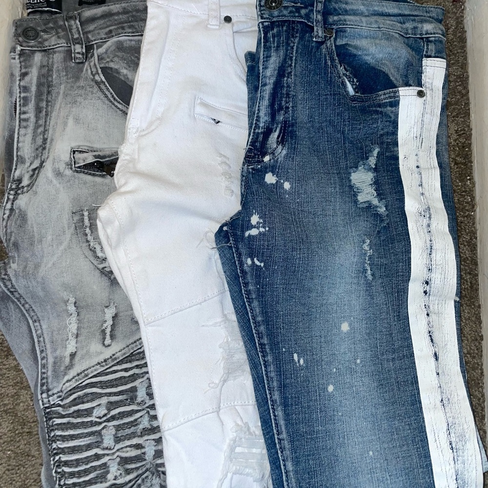 Freehold Denim Factory and WAIMEA skinny fit jeans